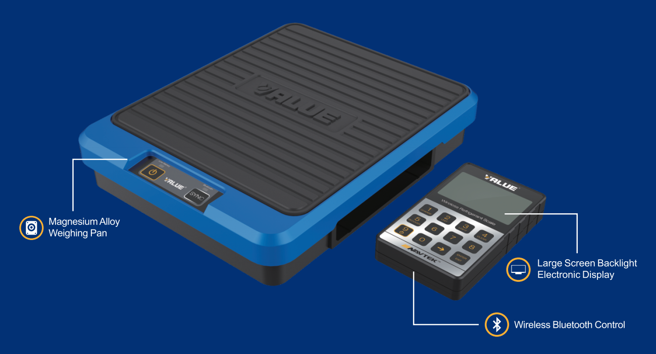 Купить Беспроводные электронные весы для хладагента VALUE NAVTEC VRS100I-01 в Интернет-магазине Сlimate-shop.by. Доставка по Минску и Беларуси  *375-29 330-39-95