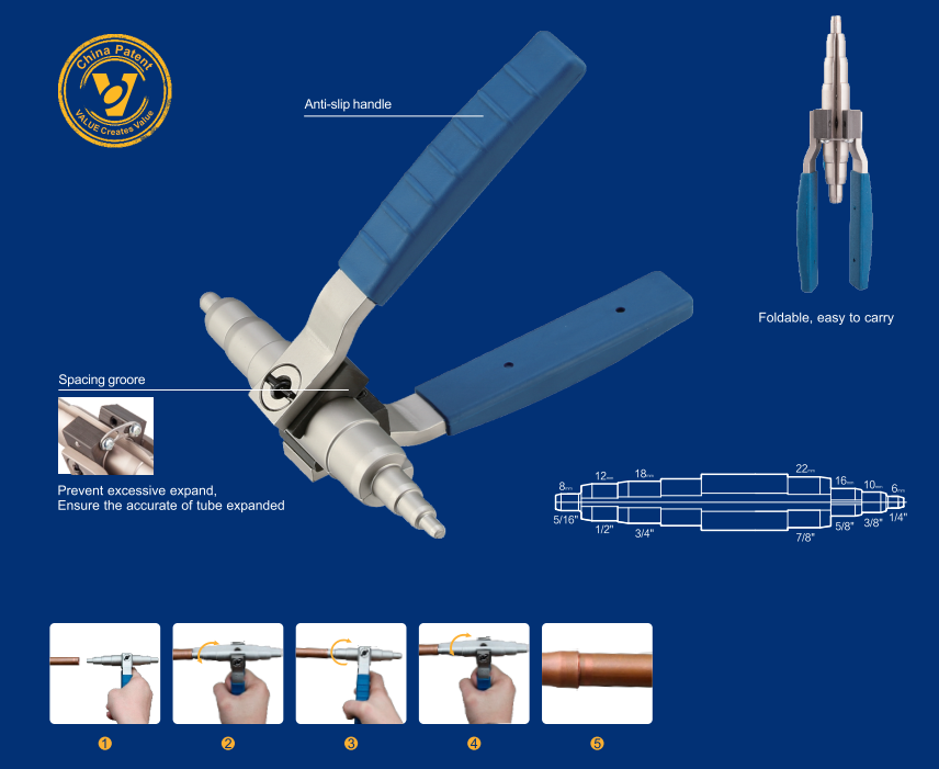 Купить Ручной расширитель труб Value VST-22B в Интернет-магазине Сlimate-shop.by. Доставка по Минску и Беларуси  *375-29 330-39-95