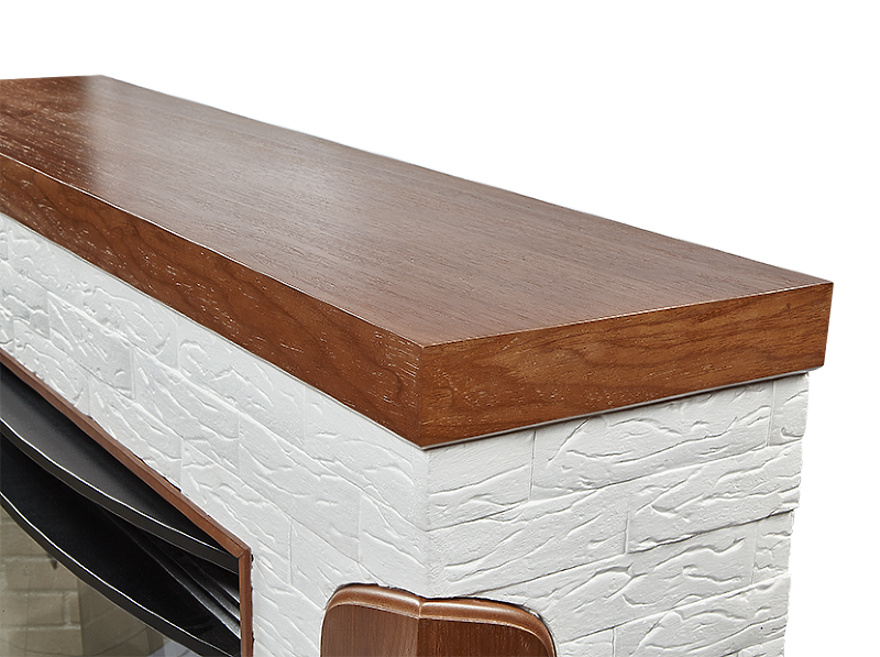 Портал Firelight Prestigio 30 камень белый, шпон дуб