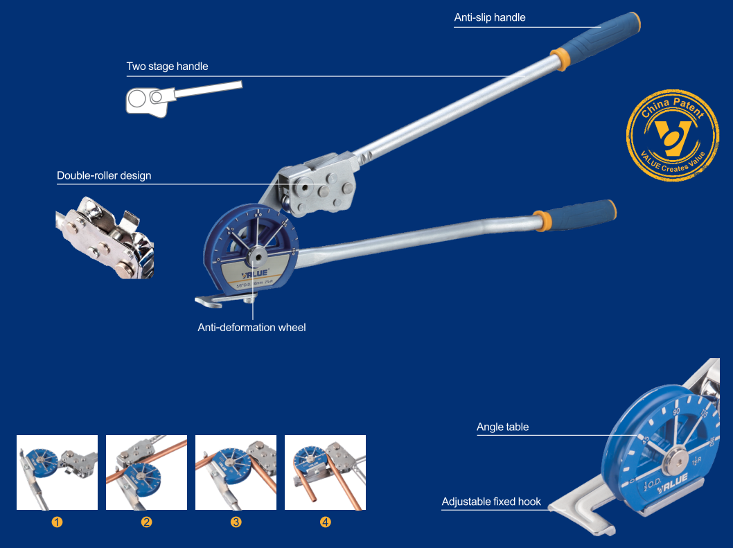 Купить Трубогиб рычажный VALUE VBT-5 в Интернет-магазине Сlimate-shop.by. Доставка по Минску и Беларуси  *375-29 330-39-95