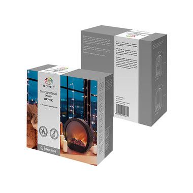 Светодиодный камин «Лаунж» с эффектом живого огня