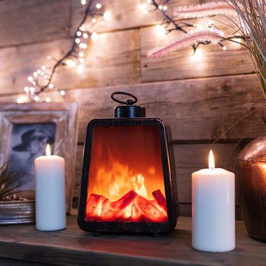 Светодиодный камин "Лофт" с эффектом живого огня