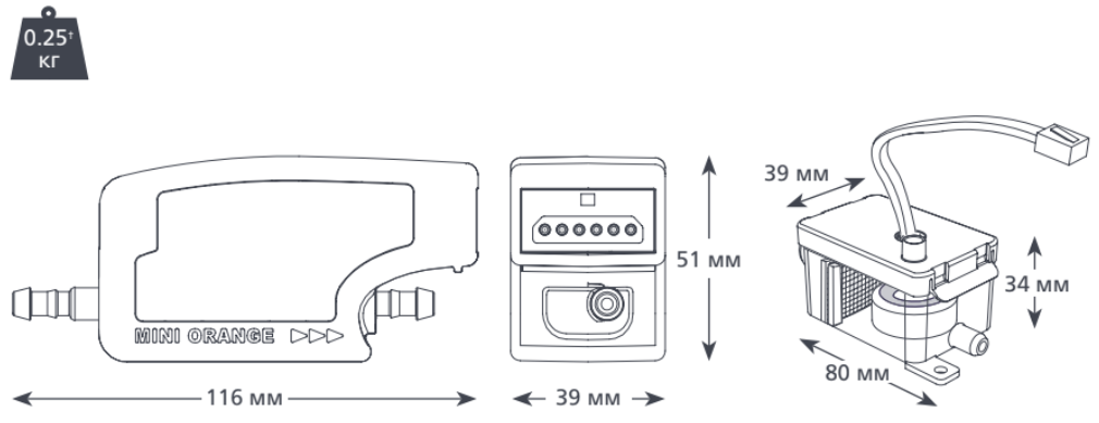Дренажный насос Aspen Pumps Mini Orange Silent+ 