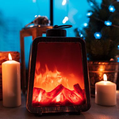 Светодиодный камин "Лофт" с эффектом живого огня