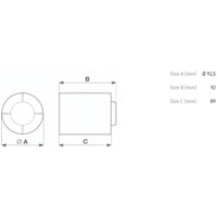 Vortice Punto Ghost MG 90/3,5"
