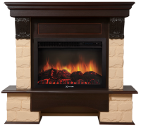 Портал Firelight Forte 25S камень бежевый, шпон венге