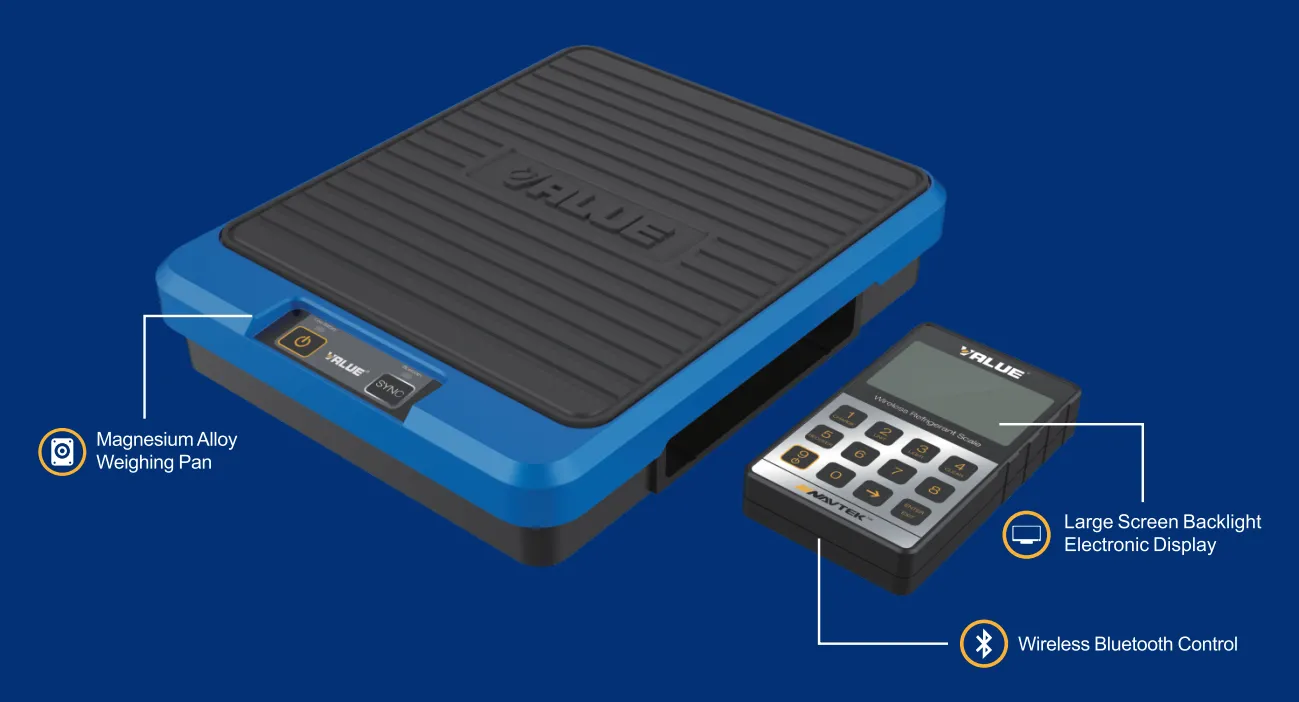 Купить Беспроводные электронные весы для хладагента VALUE NAVTEC VRS100I-01 в Интернет-магазине Сlimate-shop.by. Доставка по Минску и Беларуси  *375-29 330-39-95