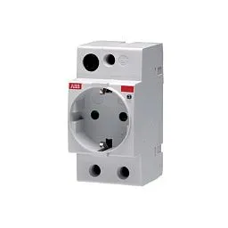 Розетка на DIN рейку ABB M1175 2P+E 16A, 250VAC, нем. стдандарт, 2,5M