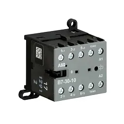 Мини-контактор ABB B7-30-10-80, Uк=230VAC, 16А (20A по AC-1), 1NO всп. контакт