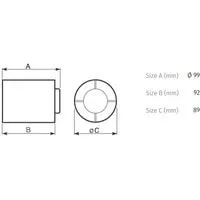 Vortice Punto Ghost MG 100/4" LL
