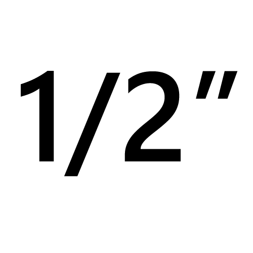 1/2 "