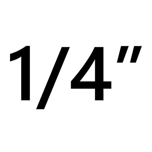 1/4 "
