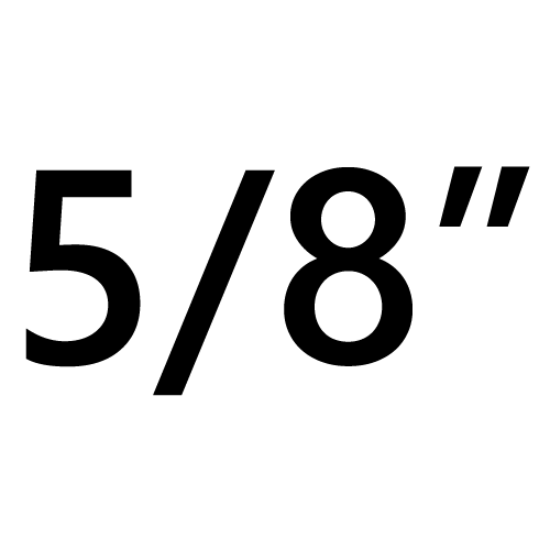 5/8 "